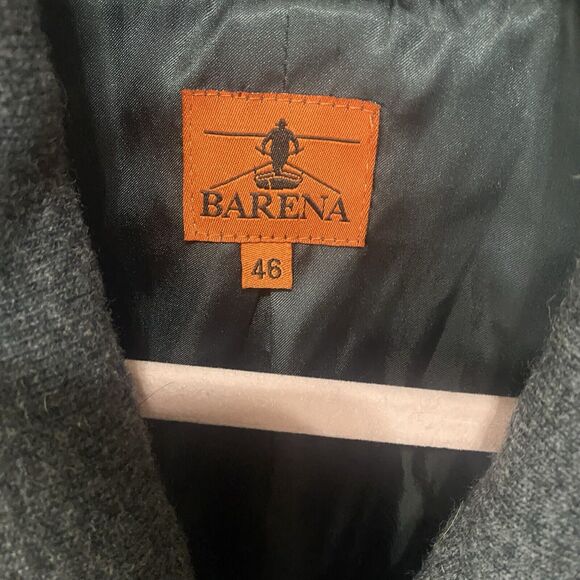 Barena Venezia Wool Blend Blazer‎ Jacket Womens Sz 10 Gray Double Breast - Picture 6 of 12